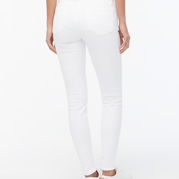 J. CREW Factory NWT 8” Mid Rise Skinny Denim Jeans Size 29 in White Denim - Picture 12 of 13